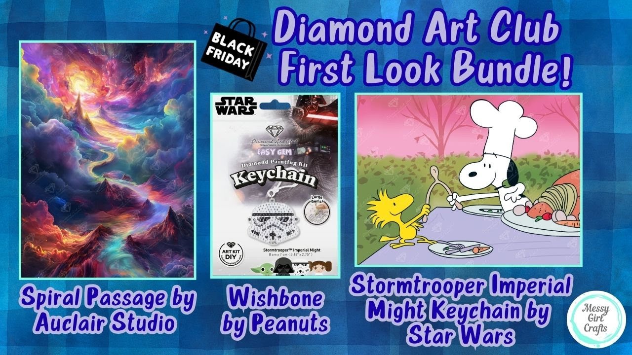 Набор Diamond Art Club «Первый взгляд»! – Брелок с изображением Спирального прохода, Вишбоуна и Ш...