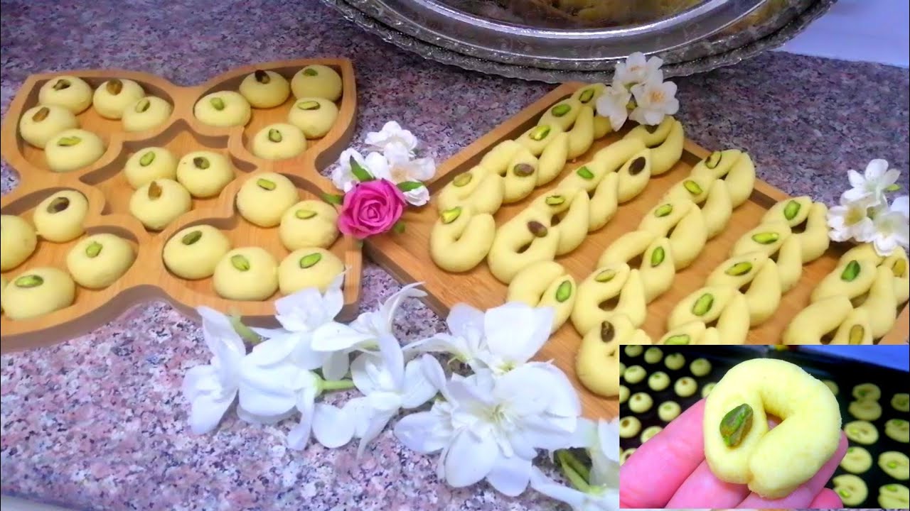 الغريبة الحلبية بالسميد والطحين مقادير مظبوطه بالكأس مع مساعدة بنتي خلصة بسرعة البرق 🙈