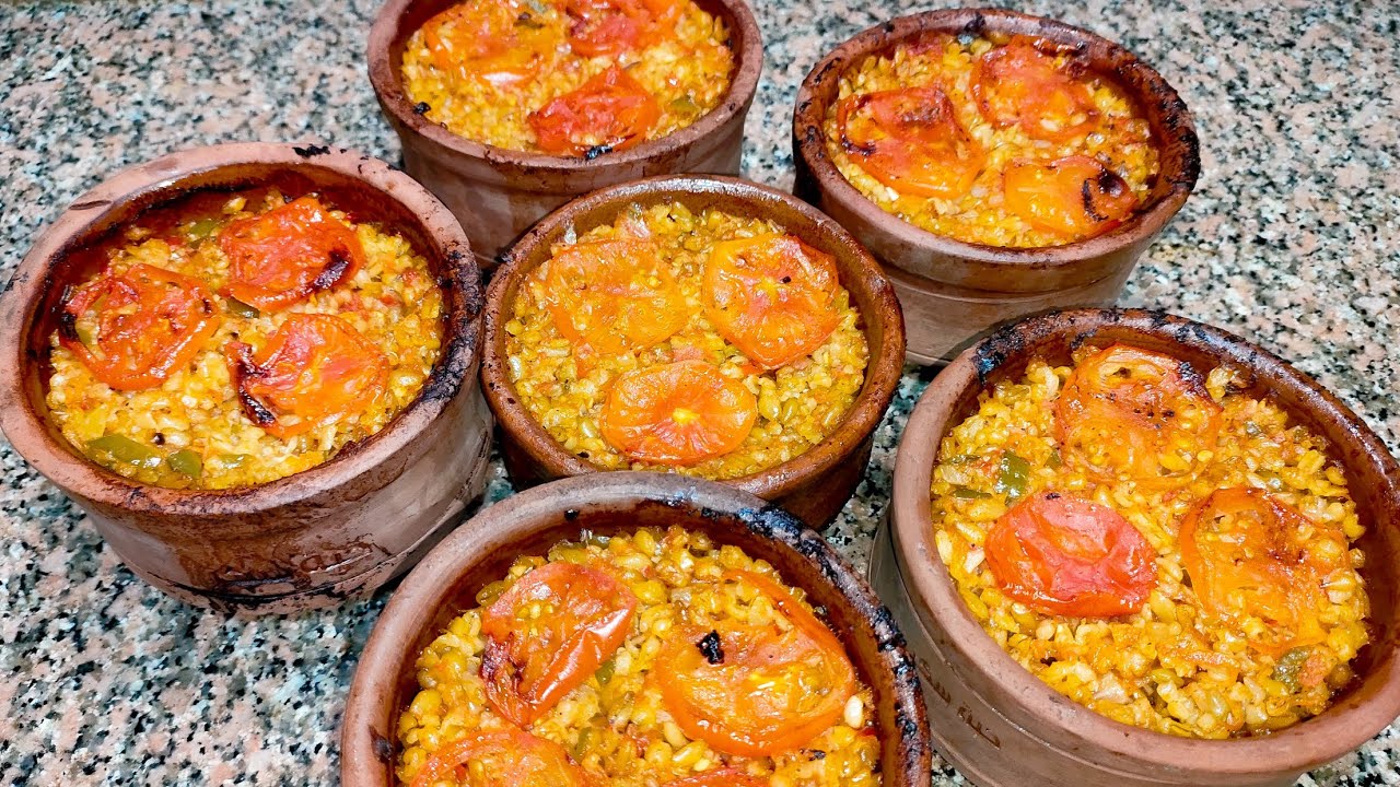 طواجن فريك أربع أيوب-فريك بالخضار #اكل صيامى #فريك صيامى #اكلات نباتيه#اكلات صيامى #طبخ