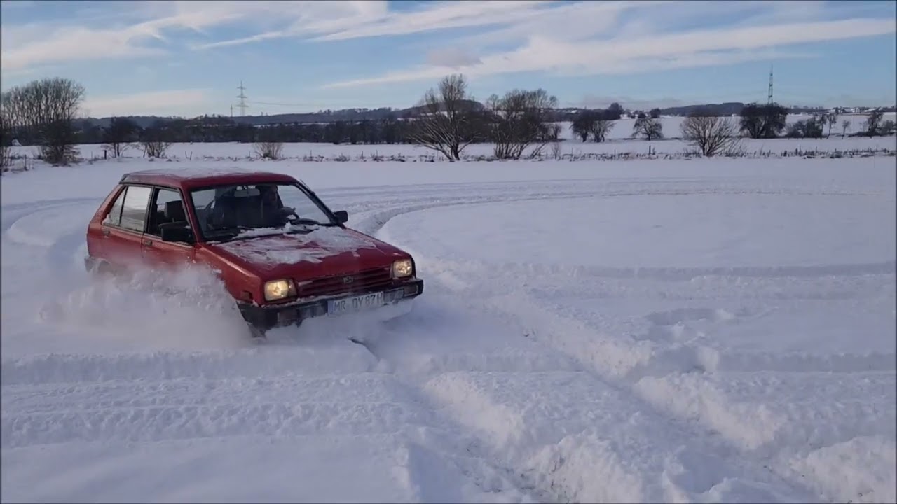 Subaru Justy 4x4 snow fun