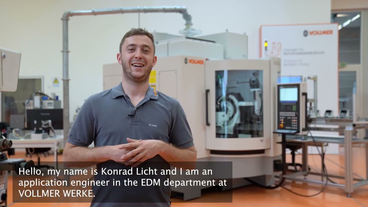 The VOLLMER QXD 250 eroding machine - well positioned for any challenge.