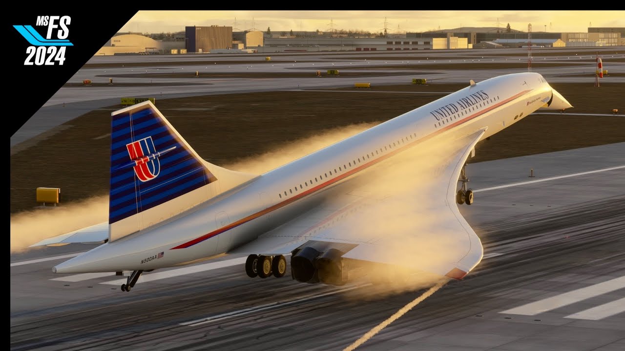 MSFS2024 | United Airlines Concorde | Glideslope Phoenix Airport to Atlanta | FSRealistic Ultra 