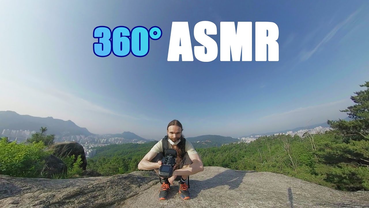 ASMR 360 VR | Guiding you to the top of this little mountain overlooking the city