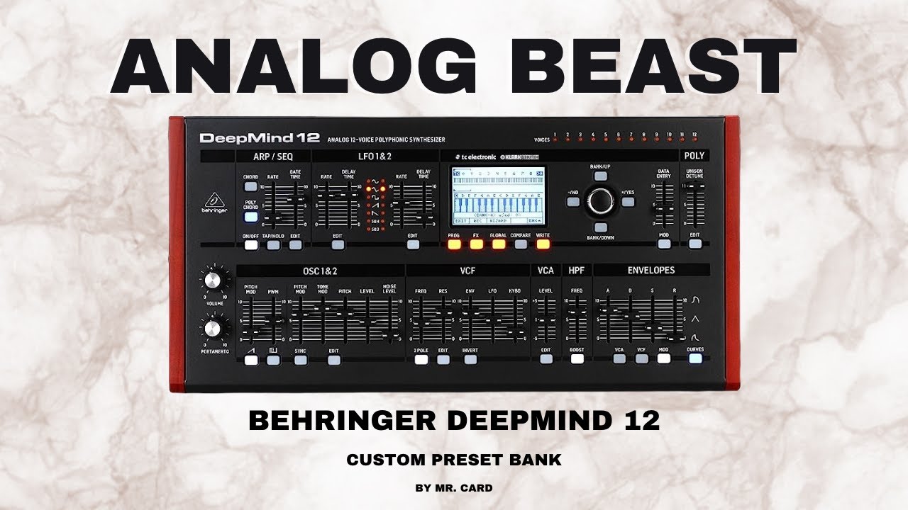 Behringer DeepMind 6 / 12 &ndash; Analog Beast [SOUNDSET] | Custom Presets [Synthesizer Demo]