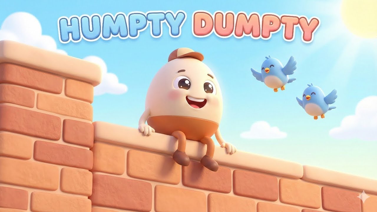 Humpty Dumpty 🎵 | Fun Kids Song | 3D Animation