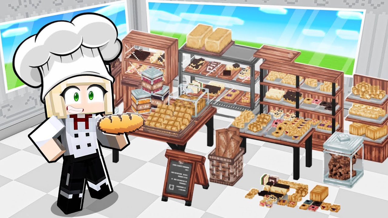 24H IN EINER BÄCKEREI ARBEITEN IN MINECRAFT! FREUNDE 3
