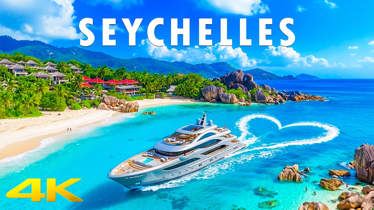 Seychelles 4K 🏝️ Tropical Islands & Crystal Clear Waters - Deep House Chill