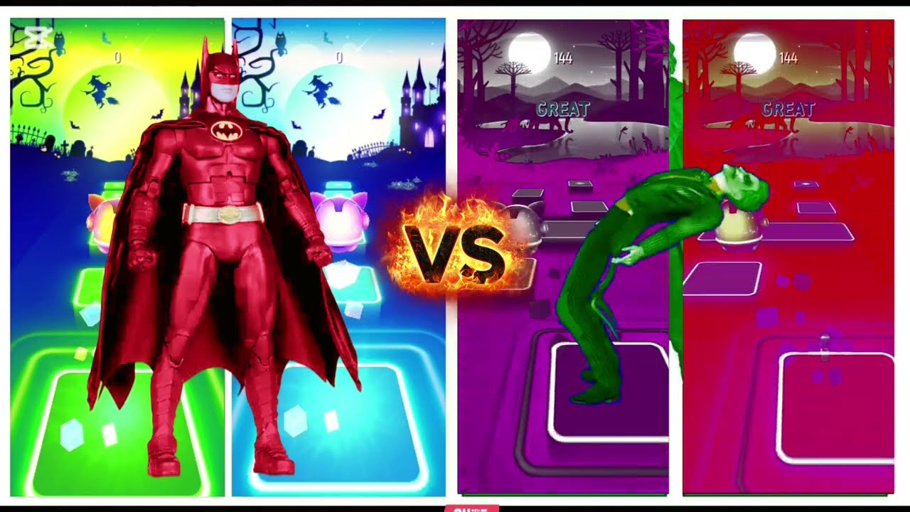 Batman vs Joker | Epic Tiles Hop Dance Battle 🔥💃 