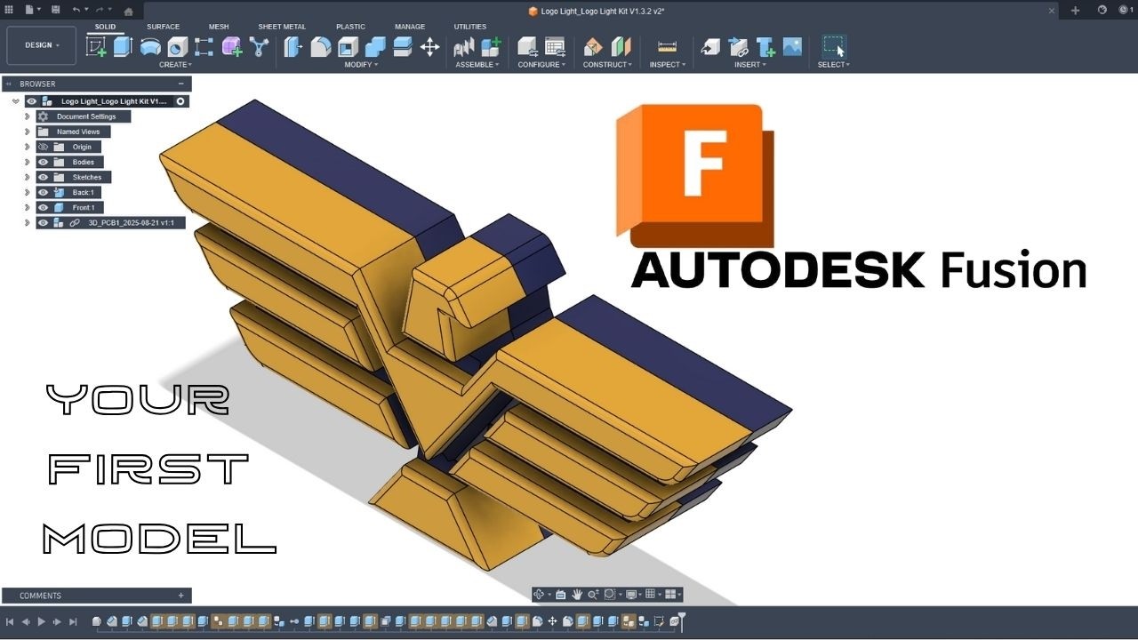 Учебное пособие по Fusion 360: Ваша первая модель