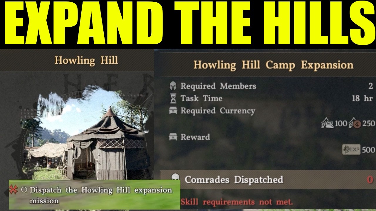 Crimson desert - how to dispatch the howling hill expansion mission | bustling hills quest guide