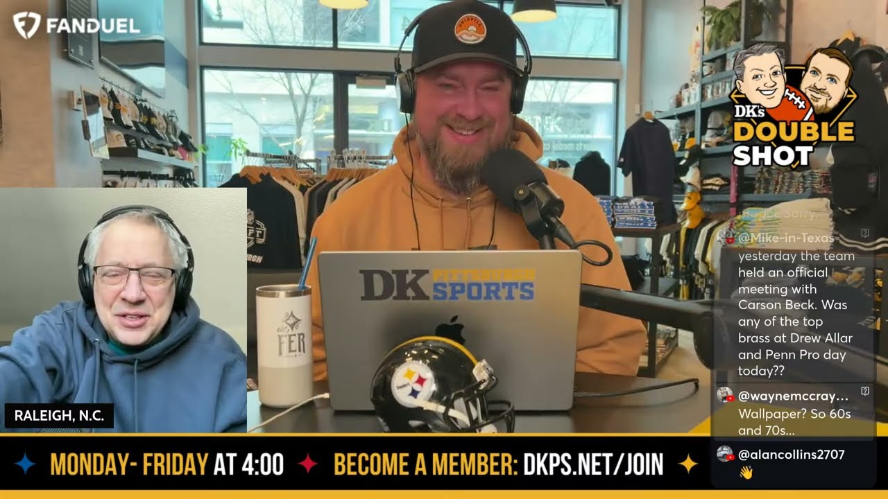 DK’s Double Shot of Steelers: Live at 4!