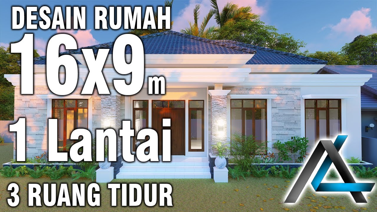 Desain rumah 16x9 meter