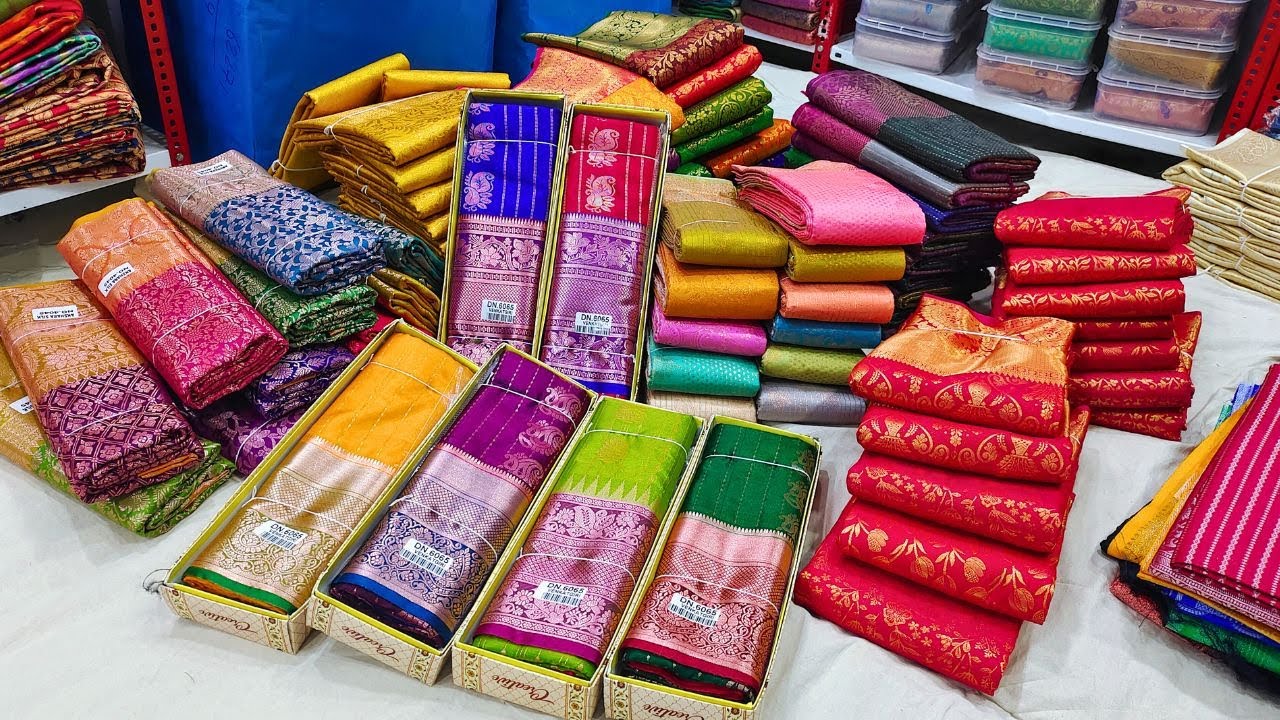 Madina Wholesale పట్టు చీరలు పొంగల్ 💥ఆఫర్ - Single Saree Delivery Kanchi Pattu Silk Sarees