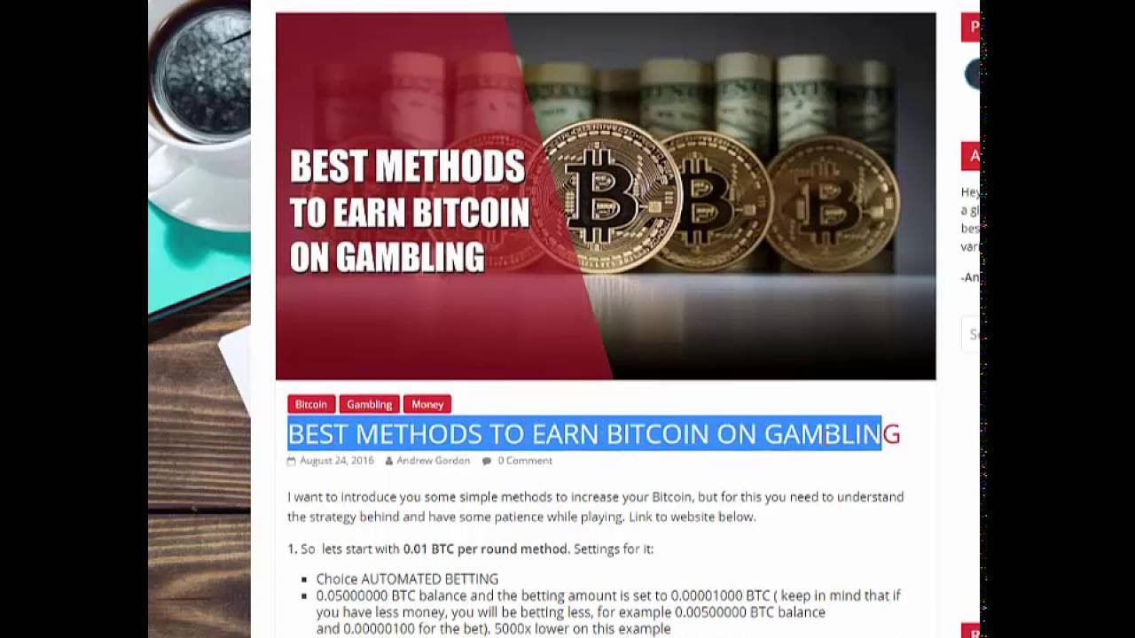 Earn BITCOIN with best methods - Bitcoin casino
