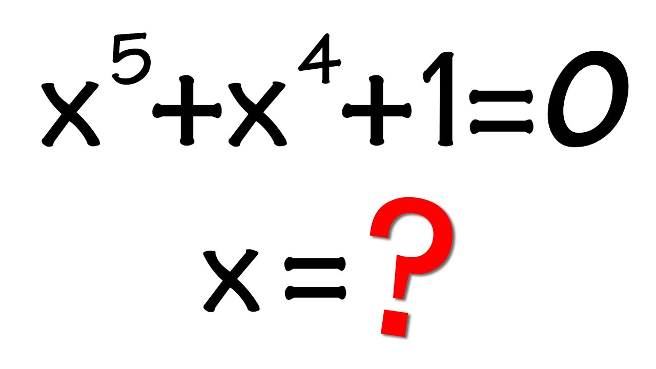 My First Quintic Equation x^5+x^4+1=0