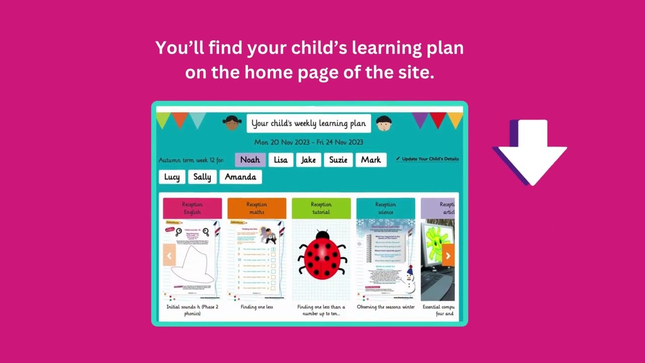 How to use your child's learning plan