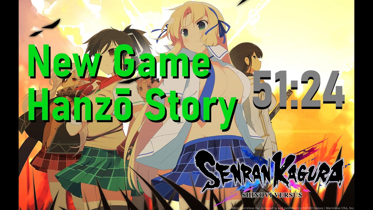 Senran Kagura Shinovi Versus - Hanzo Story (New Game) Speedrun [51:24]