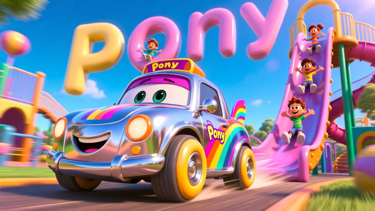 Learn 123s on Pony Van 🐴🚐 Fun Counting Song for Kids | Learn Numbers & Vehicles