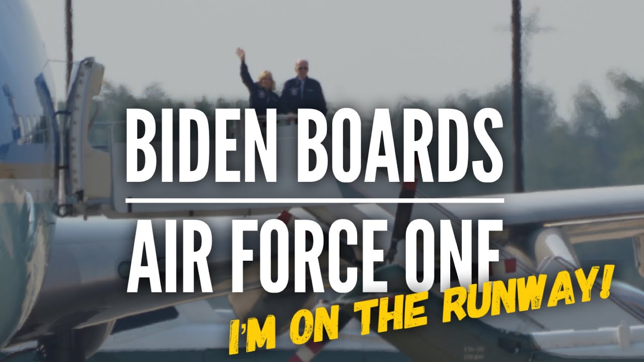 Biden leaves on Air Force One for the Queen's Funeral and I'm on the tarmac at Andrews.