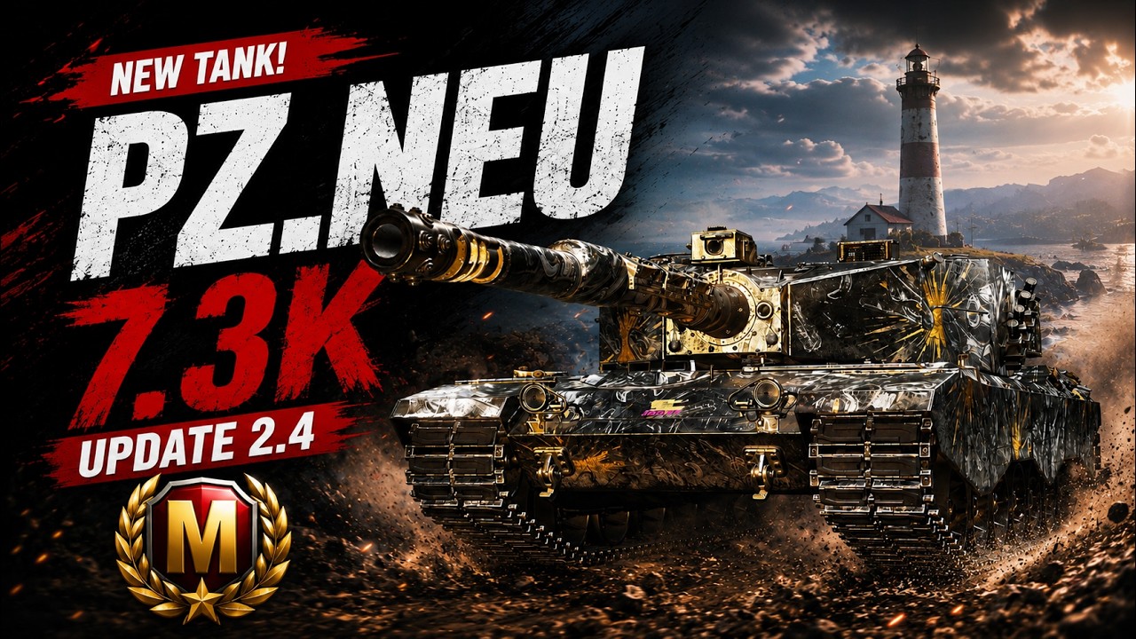 NEW Pz. Neu 7.3K Damage Master Game | World of Tanks Update 2.4