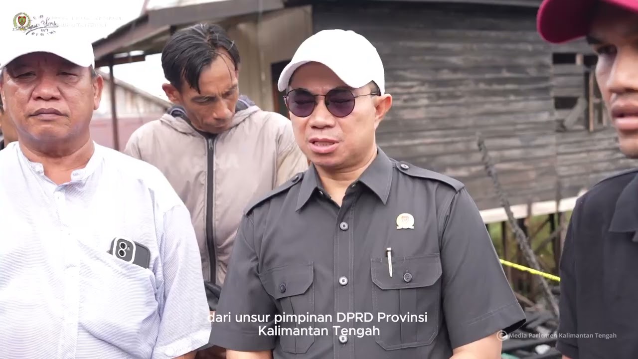 Pimpinan DPRD Kalteng kunjungi korban musibah kebakaran di kawasan Mendawai Kota Palangka Raya.