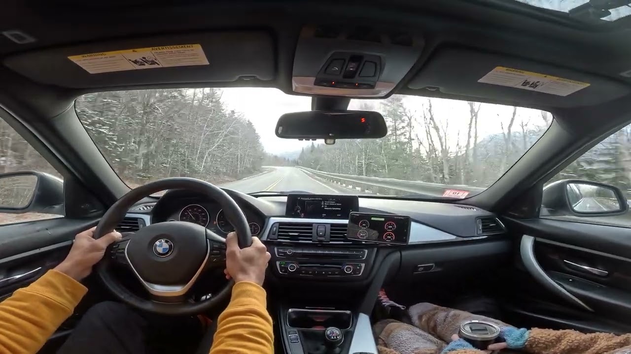 BMW 335 xdrive(6 speed) through the mountains