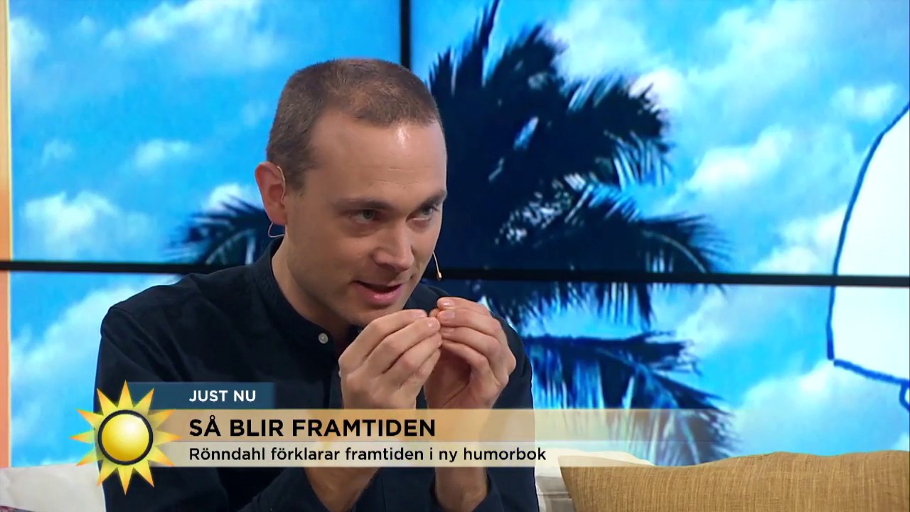 Så blir framtiden - Jesper Rönndahl förklarar framtiden i ny humorbok - Nyhetsmorgon (TV4)