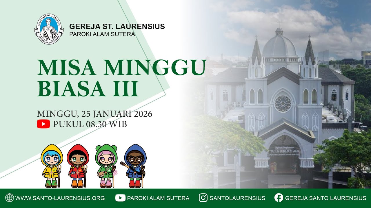 [SL] Misa Hari Minggu Biasa III || Minggu, 25 Januari 2026 Pk 08:30 WIB