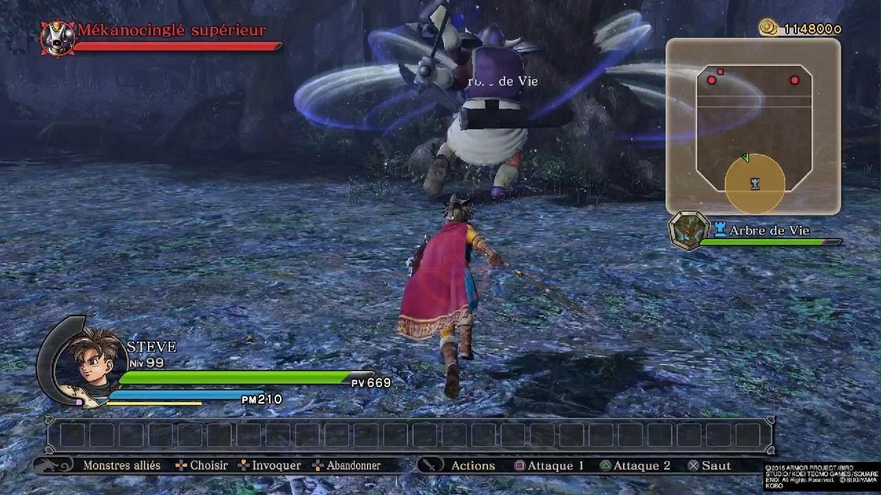 DRAGON QUEST HEROES. Shivattak et Mékanocinglé Supérieur. Temps or solo 🤟⚜️⚜️⚜️🔱🔱🔱.