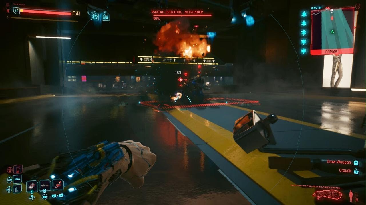 Cyberpunk 2077 - Engineer gameplay 50 (Very Hard): MaxTac