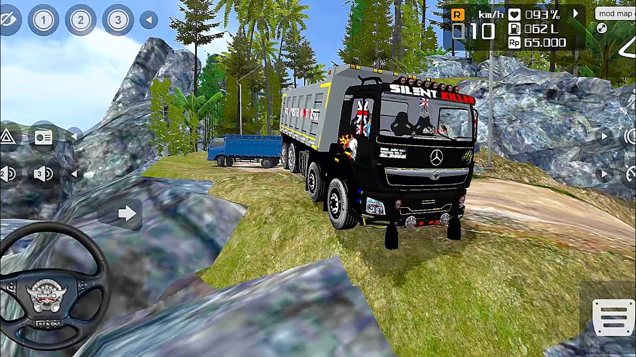 INDIAN BARATH BENZS OFF ROAD 12 WHEELER TIPPER TRACK DRIVING | BUS SIMULATOR INDONESIA | 