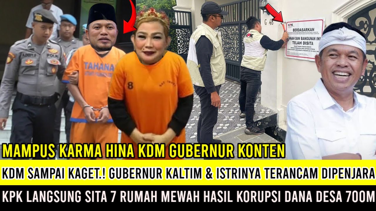 KDM Sampai Kaget.! Gubernur Kaltim & istrinya Terancam Di Penjara, imbas Terbukti Korupsi Dana Desa?