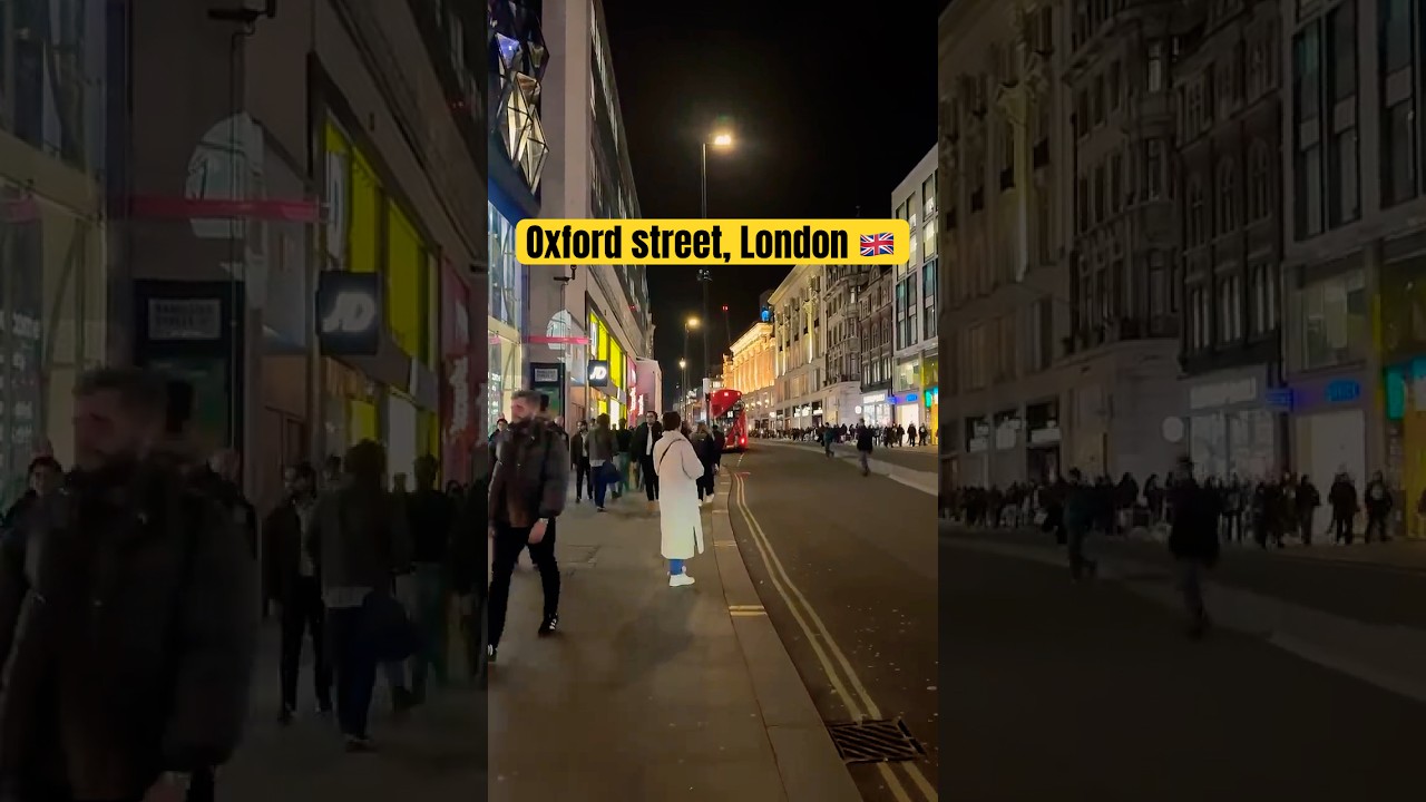 Oxford street at night 🇬🇧