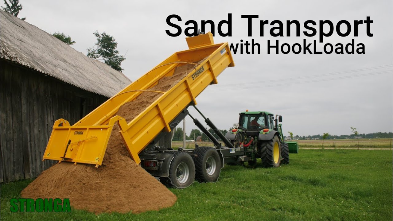 Heavy Sand Transport using Stronga Hook-Lift Trailer