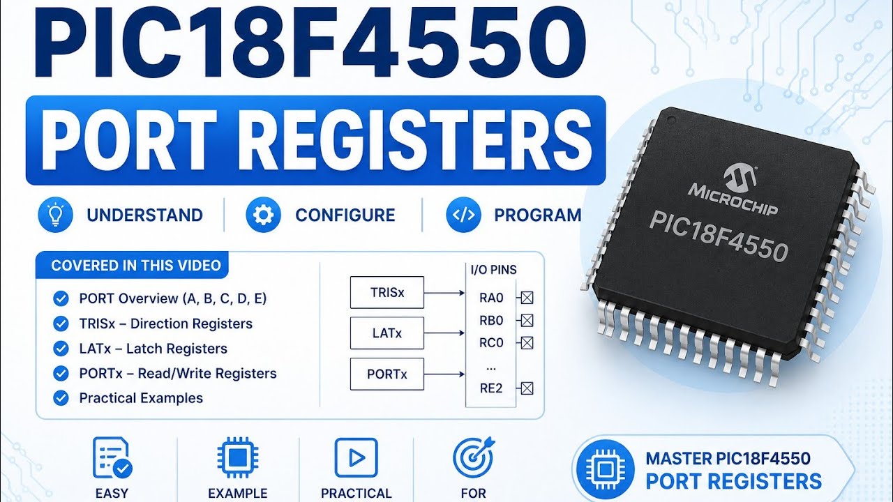 PIC18F4550 Port Registers