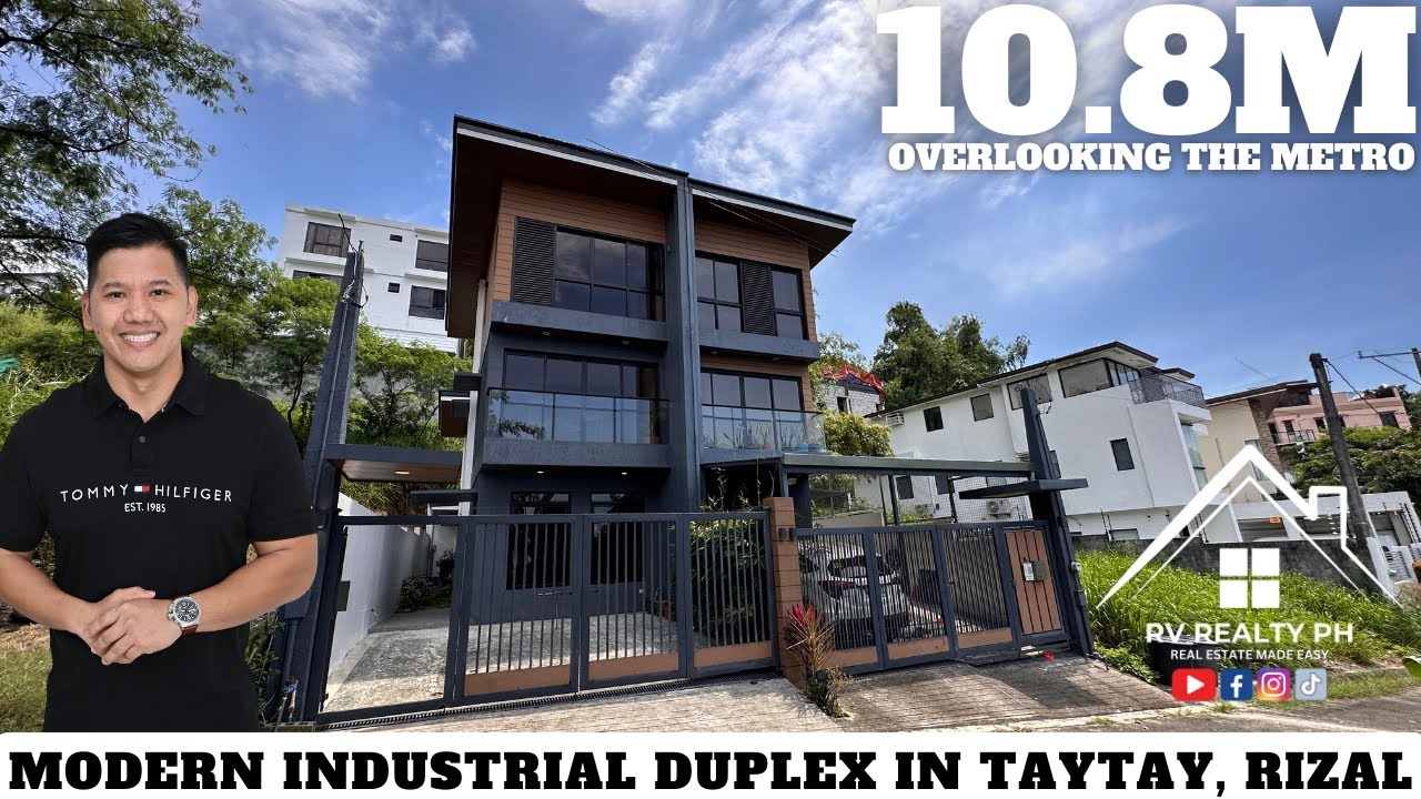 House Tour 28: Overlooking Modern Industrial Duplex in Taytay, Rizal!