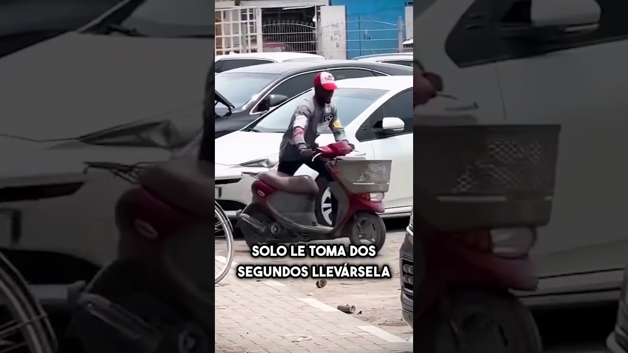 As&iacute; de f&aacute;cil es robar tu moto de la calle #shorts