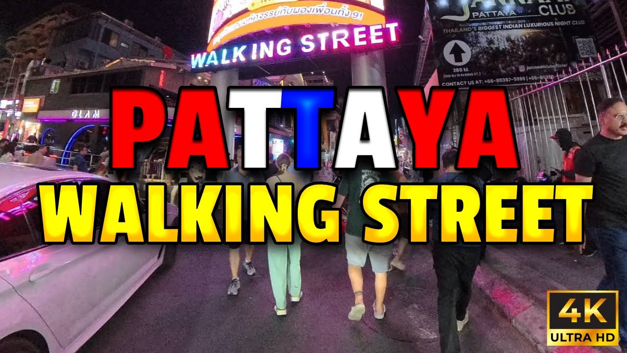 PATTAYA Walking Street at Night 🇹🇭 | 4K 360° POV | Real Sound