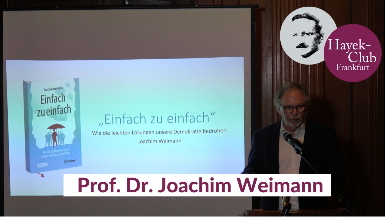 Prof. Dr. Joachim Weimann : 