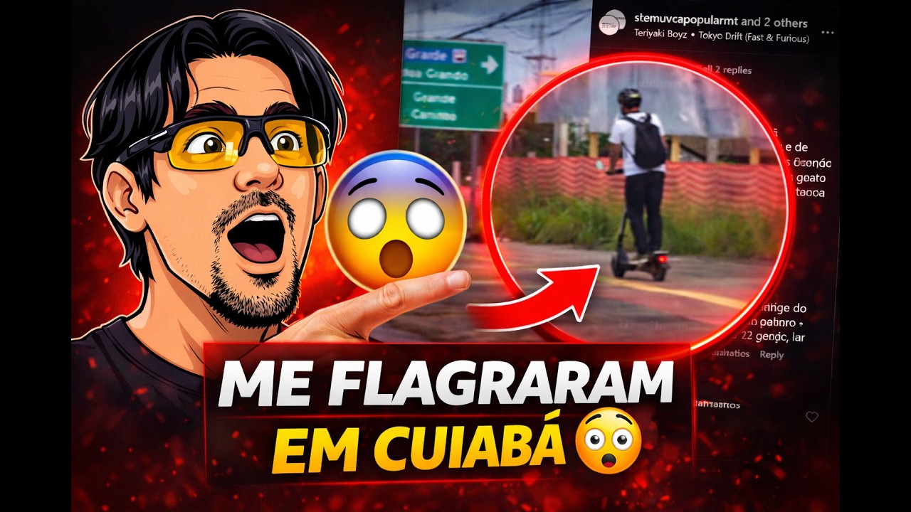 Me Flagraram de Patinete na Av. do CPA em Cuiabá 😳