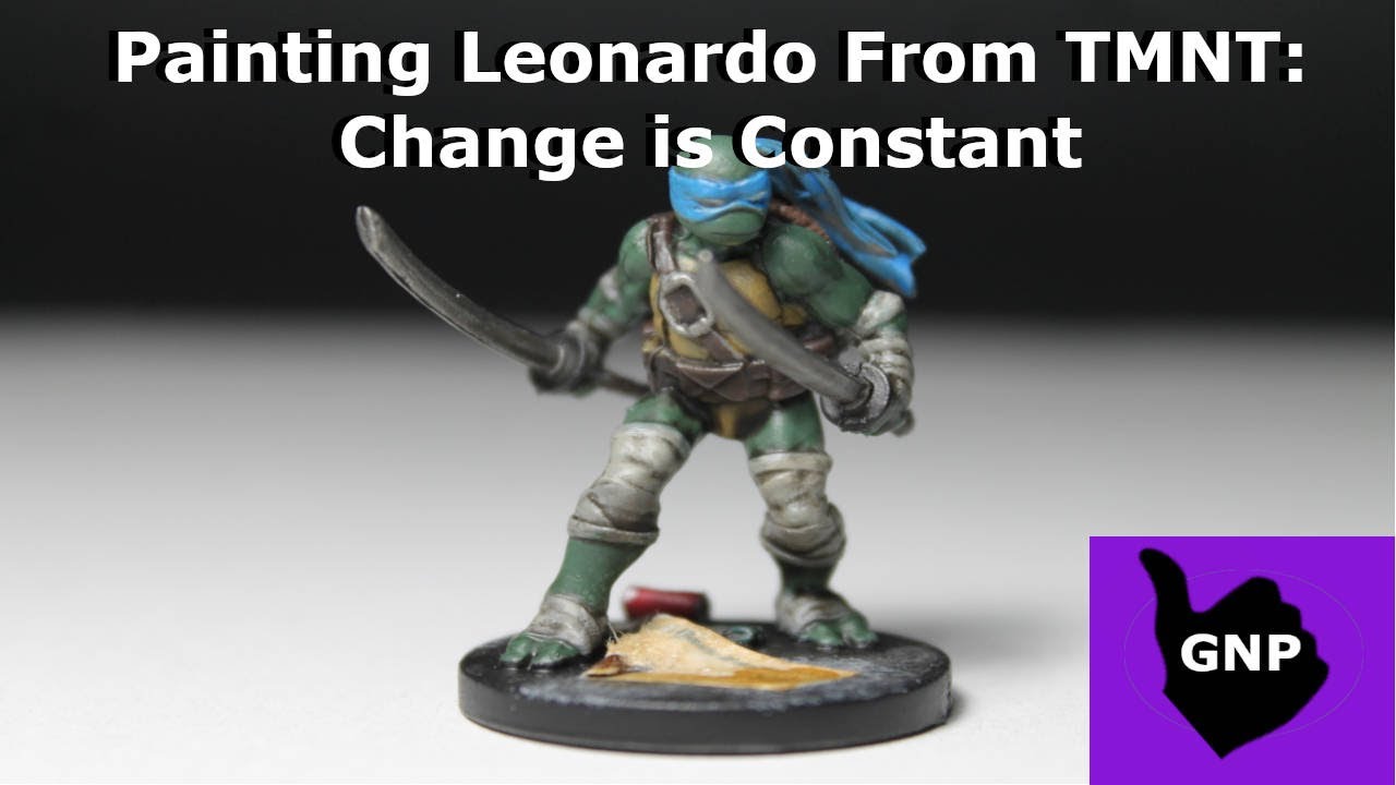 Painting Leonardo from TMNT: Change is Constant