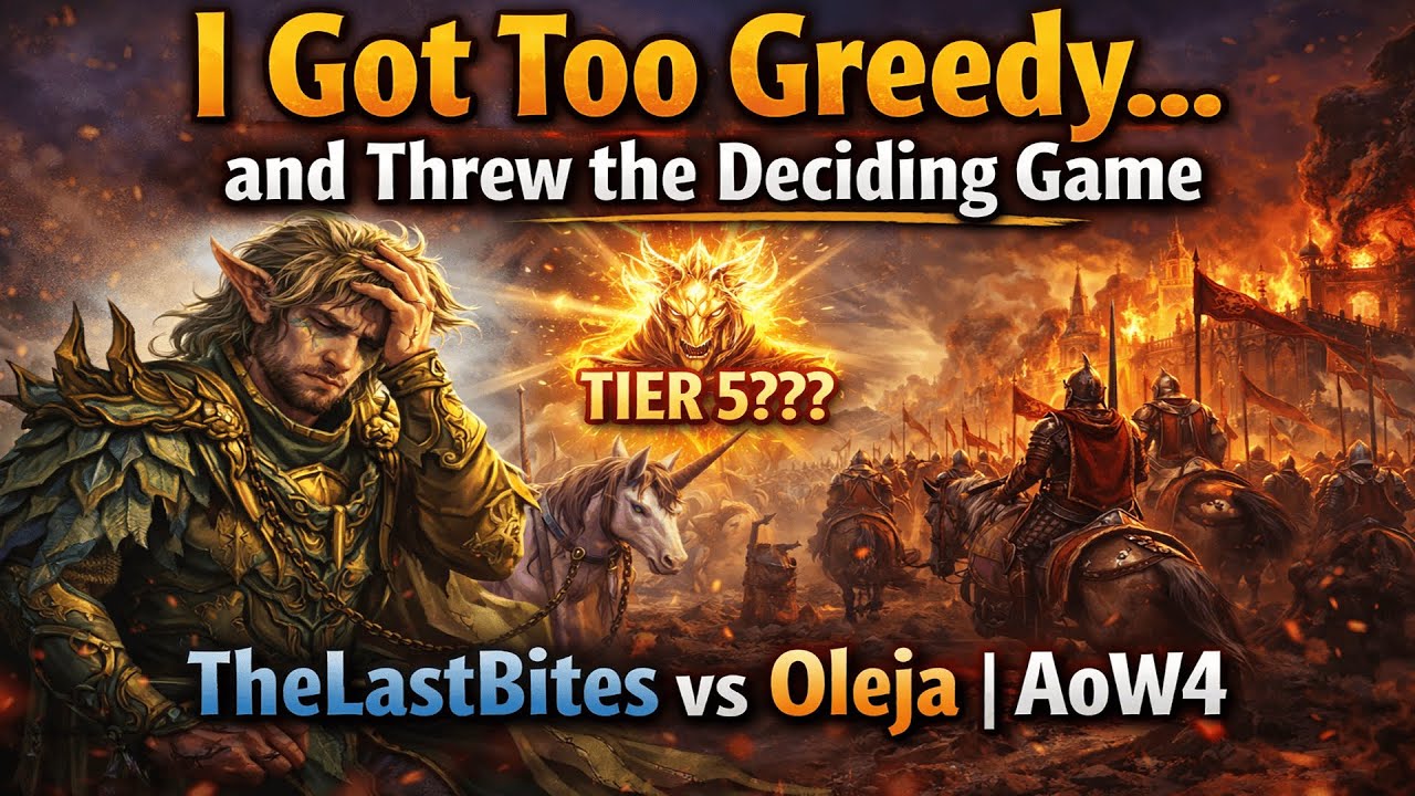 I Got Too Greedy… and Threw the Deciding Game | TheLastBites vs Oleja | AoW4