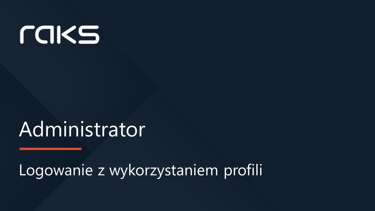 Logowanie z wykorzystaniem profili.