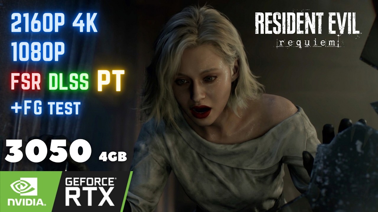 Resident Evil Requiem on RTX 3050 Laptop - 4K TEST? | FSR, DLSS, FG - All Settings!