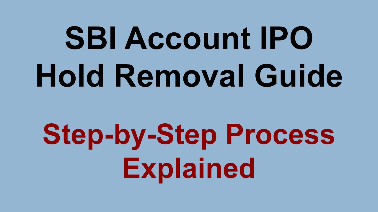 Зависли деньги за IPO на счете SBI? Простая инструкция: как снять блокировку и вернуть средства #...