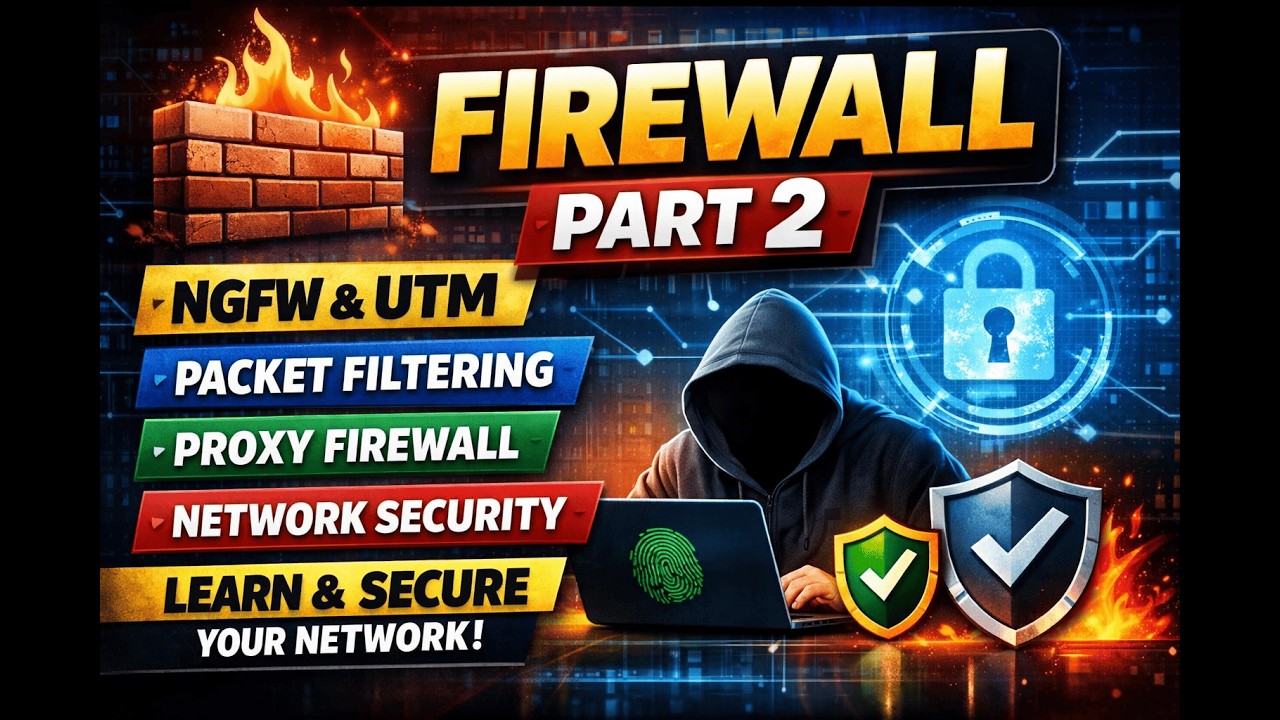 Firewall Part 2 | Types of Firewall Explained | Network Security Complete Guide