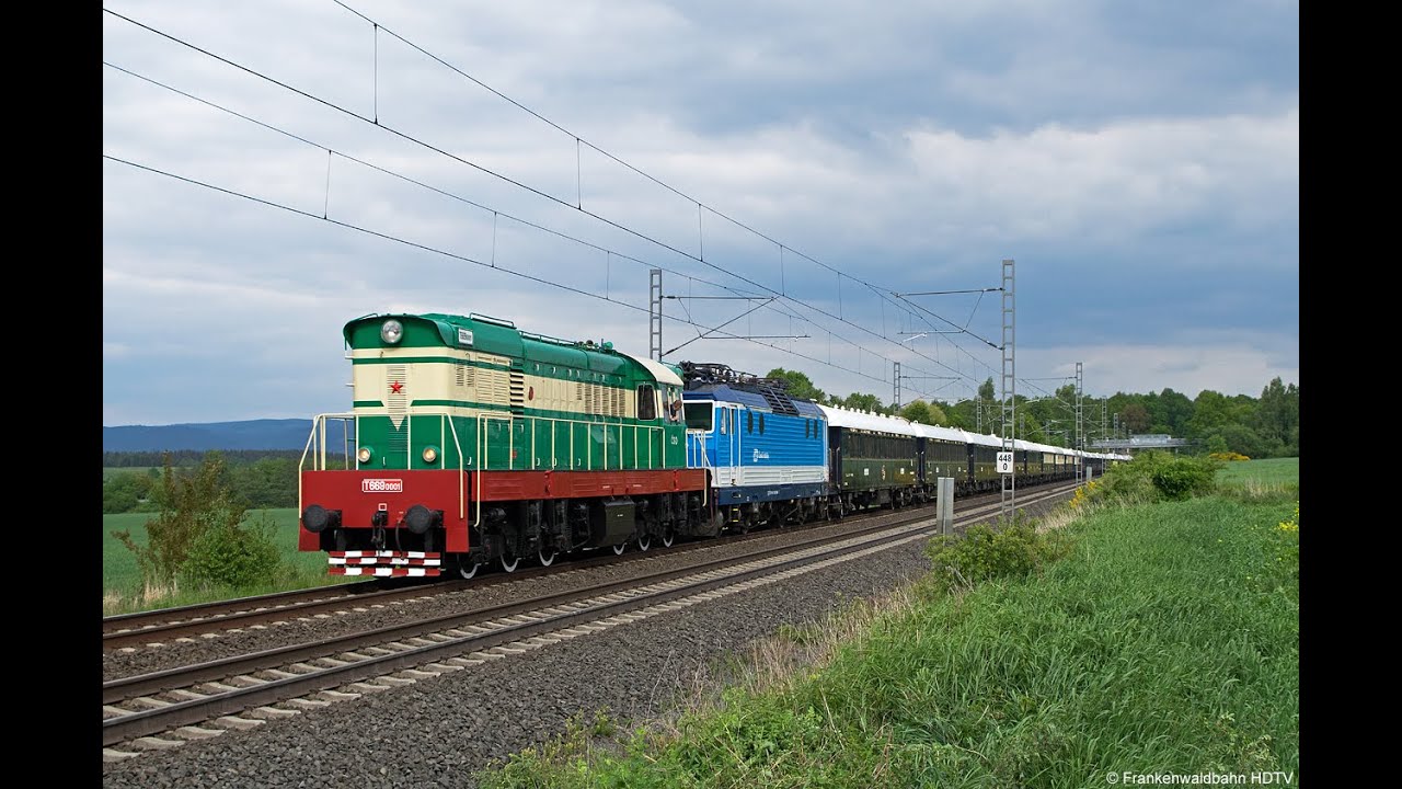 Venice Simplon-Orient-Express bei Cheb und Dampfsonderzug im Frankenwald