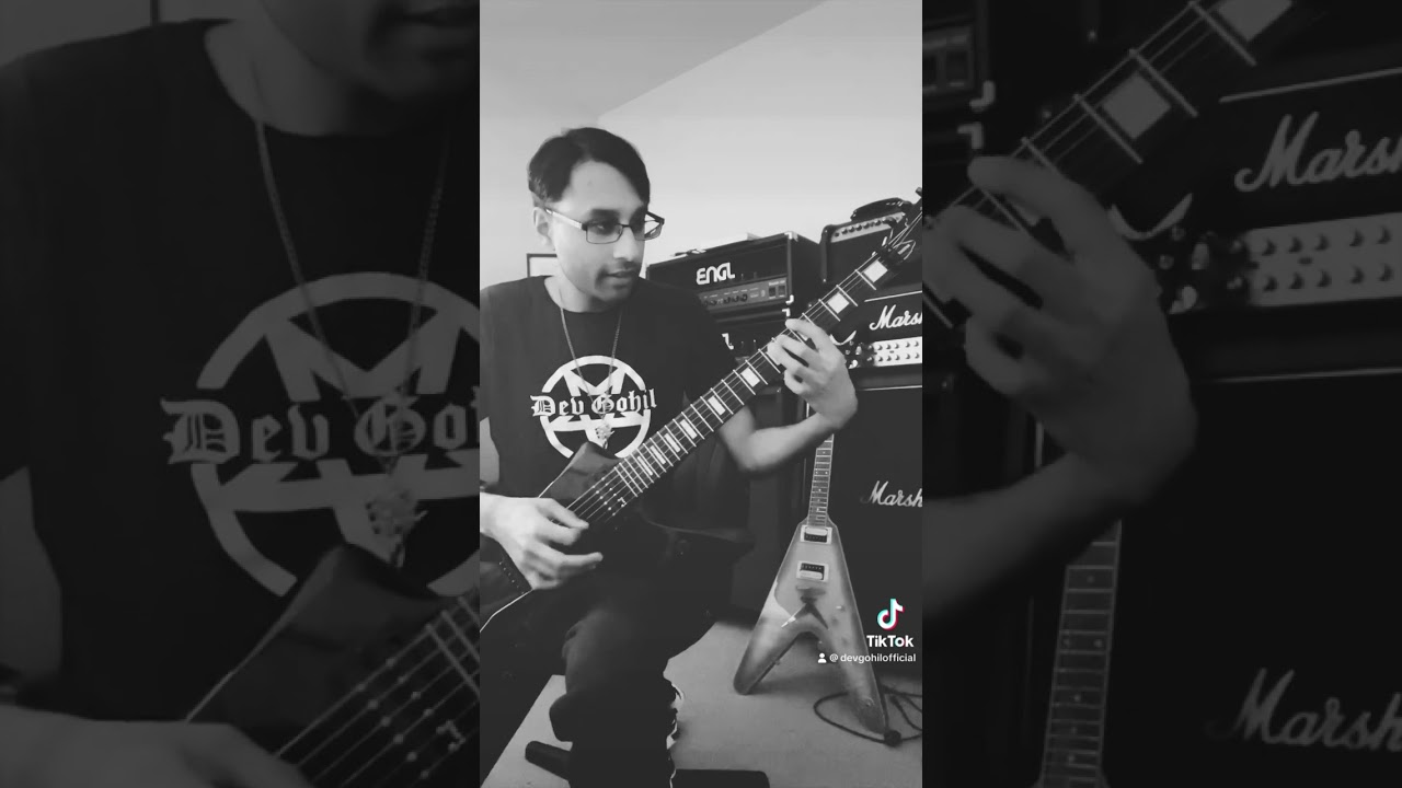 Simple Black Metal Guitar Trick #blackmetal #guitar #riff