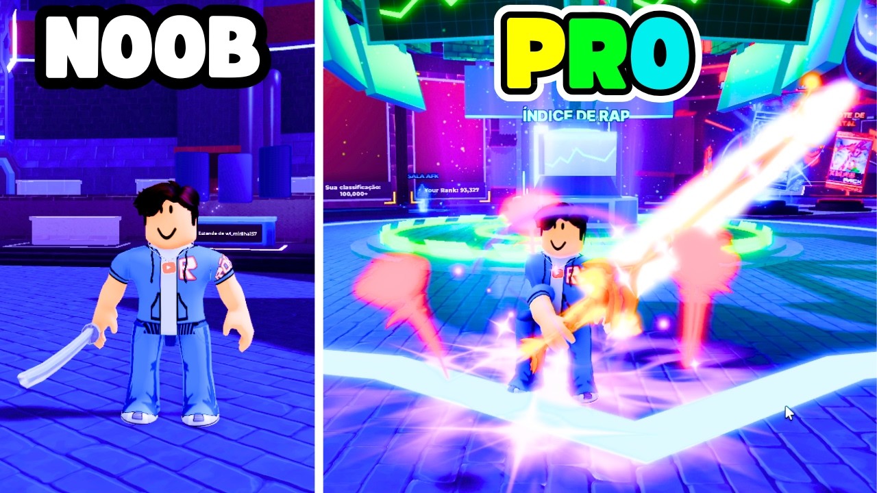 EU FUI DO NOOB AO PRO NO DEATH BALL (ROBLOX)