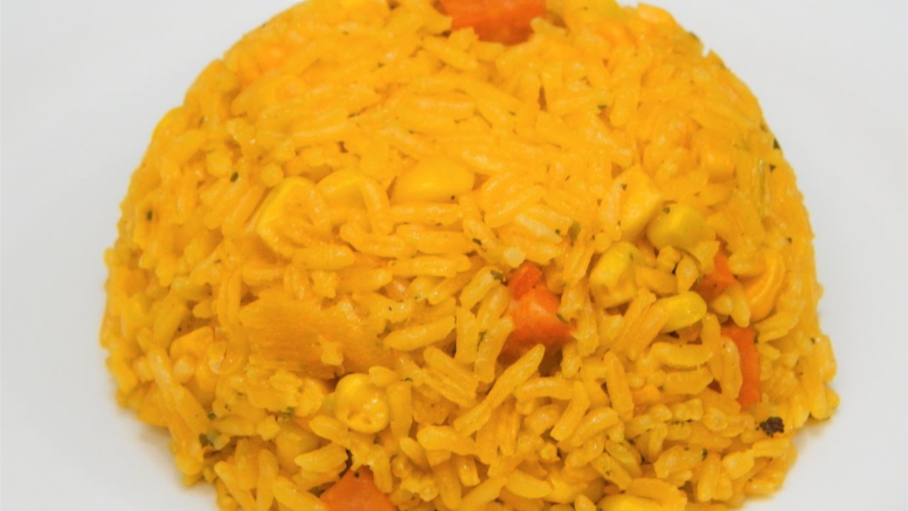 How to make Yellow(Spanish) Rice with Corn!